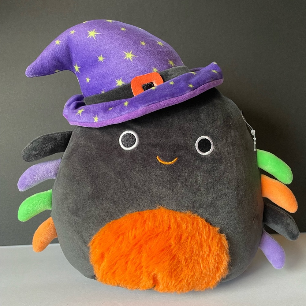 NWOT Gildie the spider Squishmallow Multi color legs. Super cute 10” inches